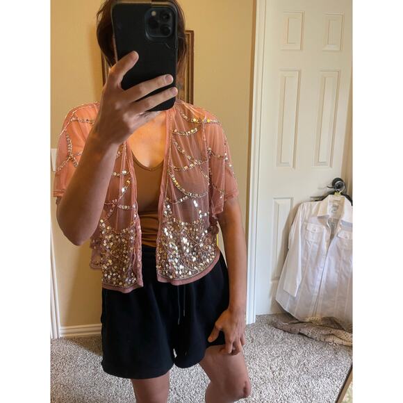 y2k Pink sparkles jacket size small - Picture 6 of 6